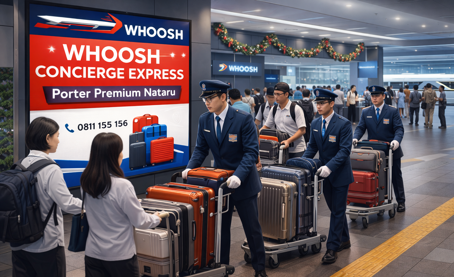 KCIC Luncurkan Layanan Porter Premium Whoosh Concierge Express Selama ...