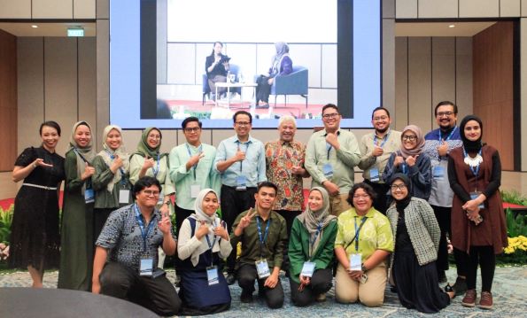 Wegik (kelima dari kiri) bersama tim Universitas Pertamina dalam kegiatan Green Chemistry for Industrial Excellence beberapa pekan lalu
