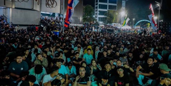 Ribuan warga kota Medan Nobar Final Piala Dunia 2026
