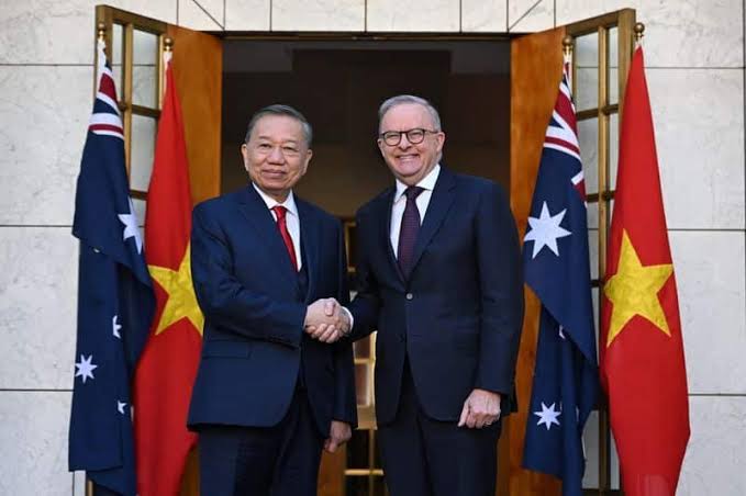 Presiden Vietnam To Lam dengan PM Australia Anthony Albanese