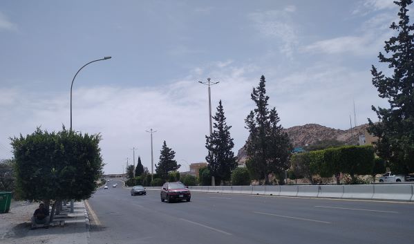 Jalan dan pemandangan di Kota Thaif tampak hijau dijuluki "City of Roses" atau Kota Mawar dan keindahan flora. (Foto: Fadmin Malau)