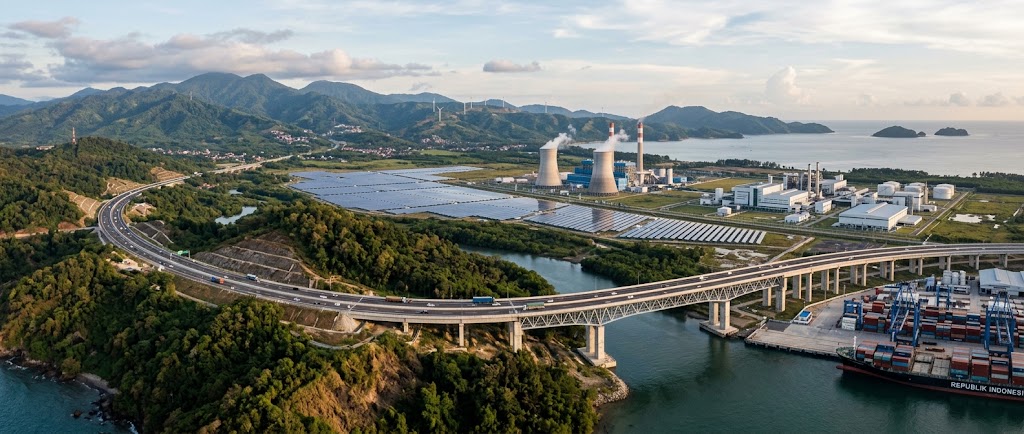 Ilustrasi Aktivitas pembangunan infrastruktur nasional yang pesat.