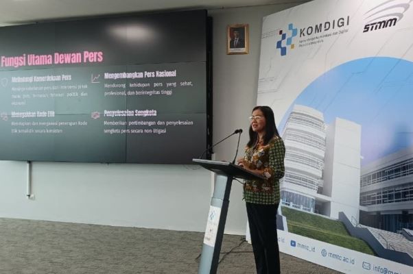 Niken dalam acara Literasi Media bertema Sinergi Kemitraan Media: Mewujudkan Tata Kelola Profesional, Akuntabel dan Berkelanjutan. (Foto: dok Dewan Pers)


