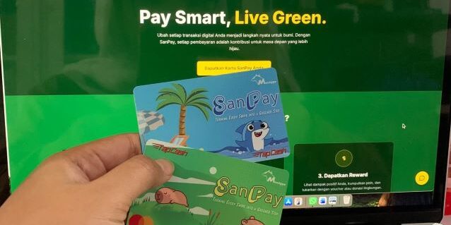 Kartu SanPay terintegrasikan dengan web SanPay untuk melacak jumlah jejak karbon

