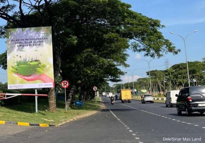 Sinar Mas Land bermitra dengan PT Chandra Asri Pacific Tbk (Chandra Asri Group) dan PT Subur Brother menerapkan penggunaan aspal berbahan dasar olahan limbah plastik High-Density Polyethylene (HDPE) di Kota Deltamas