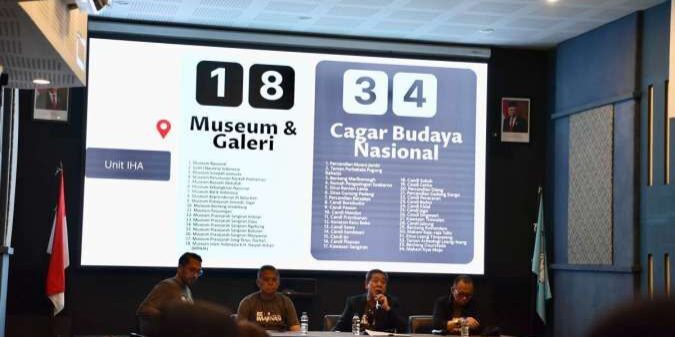 Pelaksana tugas (Plt.) Kepala IHA, Ahmad Mahendra, menjelaskan IHA dalam memelihara dan melestarikan warisan budayadan sejarah Indonesia

