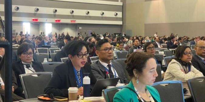 Dirjen PSLB3 KLHK Rosa Vivien Ratnawati mewakili Coordinating Body on the Seas of East Asia (COBSEA) pada Pertemuan The Fourth Session Of The Intergovernmental Negotiating Committee To Develop An International Legally Binding Intrument On Plastic Pollution, Including In The Marine Environment di Ottawa, Kanada