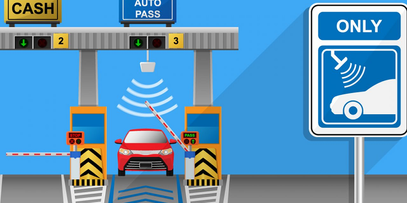 Sistem transaksi tol non tunai nirsentuh atau multi lane free flow (MLFF)