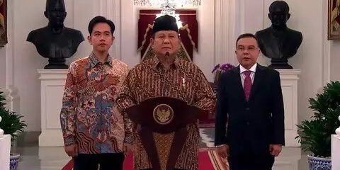 Prabowo Subianto Umumkan Kabinet Merah Putih 