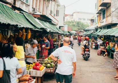 Pasar tradisional Hindu di Medan

