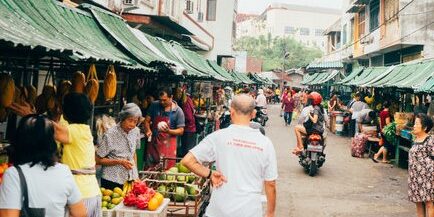 Pasar tradisional Hindu di Medan

