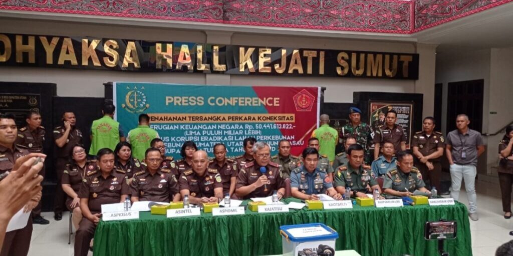 Perkara Koneksitas, Pidmil Kejati Sumut Tahan 3 Tersangka Dugaan Korupsi Eradikasi Lahan PT PSU 

