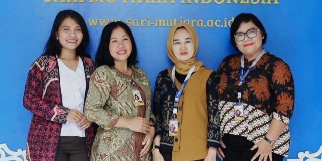 Dosen USM Indonesia memenangkan hibah dari Kemendikbudristek. Dari kiri Siska Evi Martina, Vierto Irennius Girsang, Rani Kawati Damanik dan Juneris Aritonang. (Foto: humas USM)