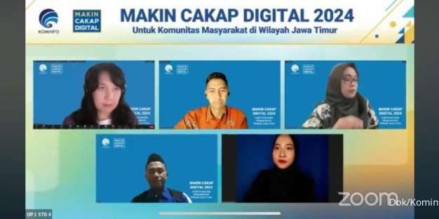 Kominfo RI menyelenggarakan webinar Makin Cakap Digital 2024