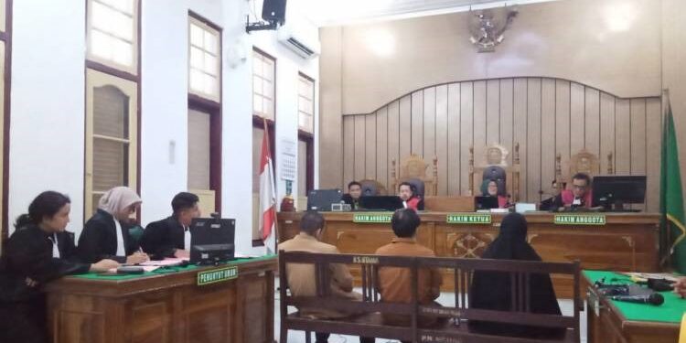 Ketiga terdakwa perkara korupsi dana Badan Layanan Umum (BLU) UINSU diadili

