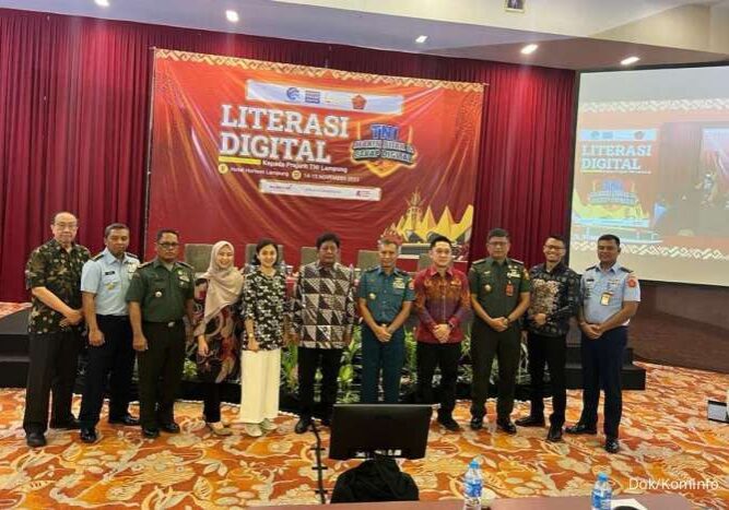 Kegiatan Literasi Digital Pemerintahan kepada Prajurit TNI 

