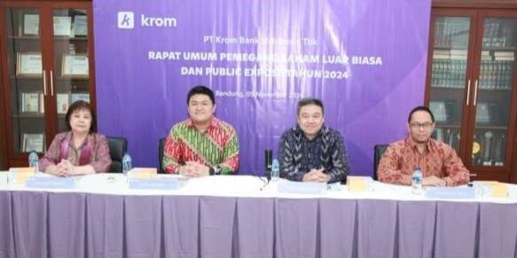 Acara Paparan Publik (Public Expose) Krom Bank. (Foto: dok Krom Bank)

