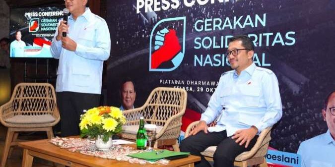 Ketua Umum GSN Rosan Perkasa Roeslani memberikan sambutan