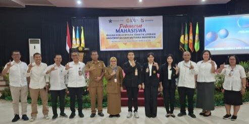 Pelepasan mahasiswa KKN Tematik Literasi oleh Wakil Rektor Bidang Akademik