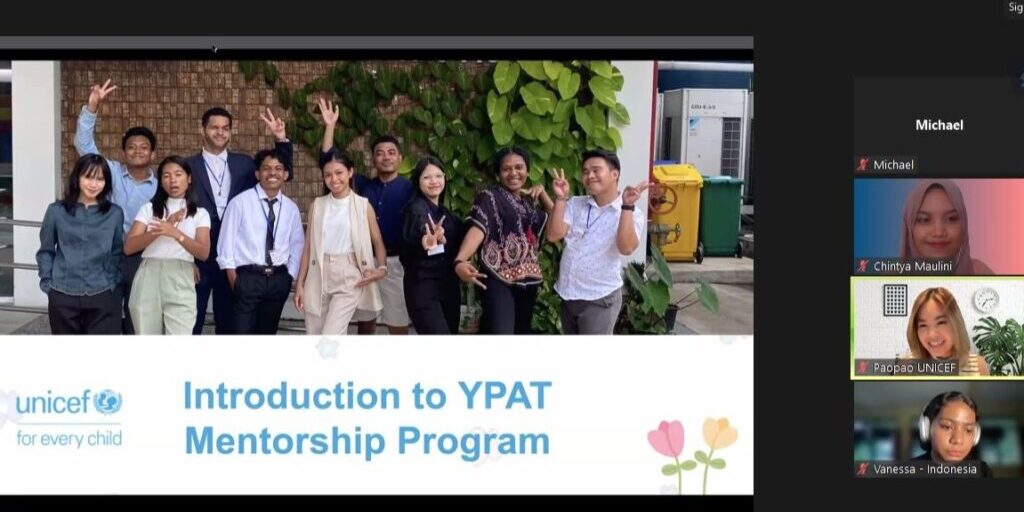 Indonesia's Mentor Representative at The UNICEF East Asia and Pacific (EAPRO’s) Young People’s Action Team (YPAT) Mentorship Program (2023)

