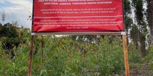 Kementerian Kehutanan Menyegel 