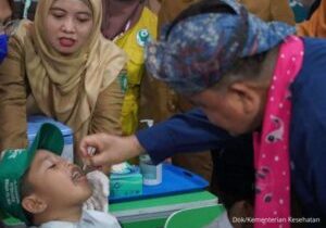 Kemenkes RI menggelar Sub Pekan Imunisasi Nasional polio putaran kedua