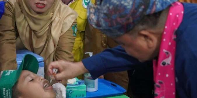 Kemenkes RI menggelar Sub Pekan Imunisasi Nasional polio putaran kedua