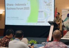 Wakil Menteri Perdagangan RI, Jerry Sambuaga pembicara pada Ghana-Indonesia Business Forum 2023 

