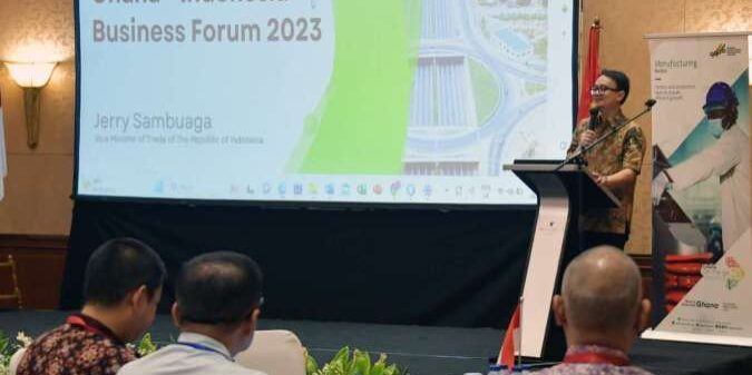 Wakil Menteri Perdagangan RI, Jerry Sambuaga pembicara pada Ghana-Indonesia Business Forum 2023 

