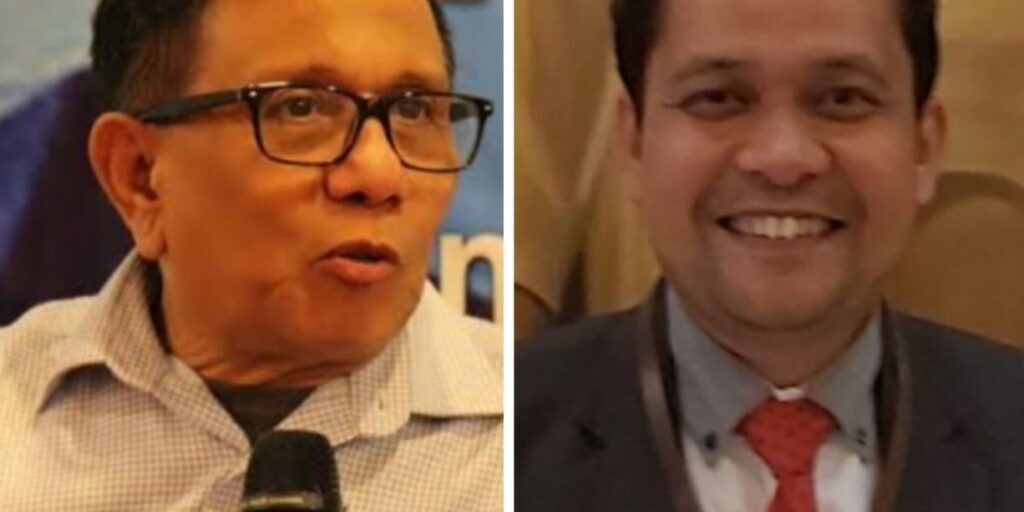 Ketua umum PWI pusat Hendry Ch Bangun dan wakil Ketua Bidang Organisasi PWI Pusat Hendra J Kede