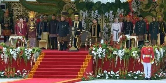 Jokowi Pimpin Upacara di IKN. (Foto: Sekneg)




