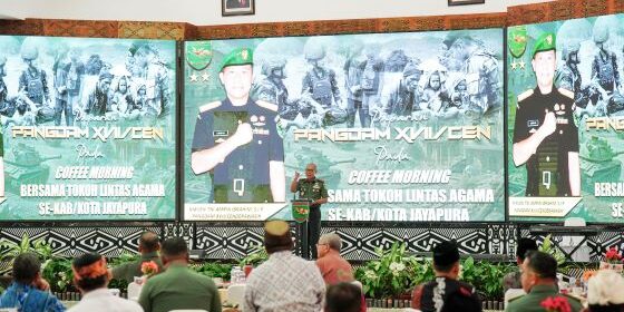 Pangdam XVII/Cenderawasih Gelar Coffee Morning Bersama Tokoh Lintas Agama Se-Jayapura

