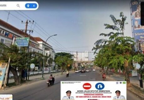 Jalan Gaharu Medan Ditutup 