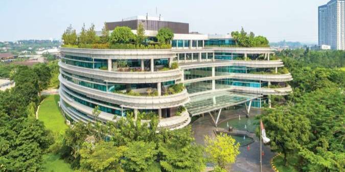 Gedung BSD Green Office Park, kantor pusat Sinarmas Land di BSD City, Tangerang