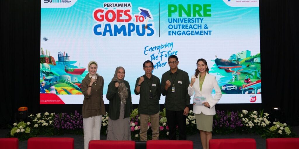 Para pembicara pada kegiatan Pertamina Goes to Campus