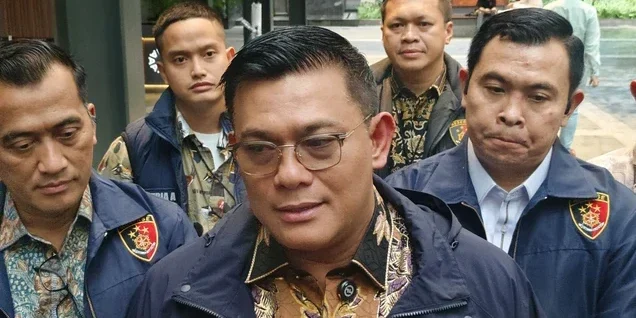 Direktur Tindak Pidana Ekonomi Khusus Bareskrim Polri Brigjen Ade Safri Simanjuntak di Kantor Dana Syariah Indonesia, Jumat (23/1/2026).