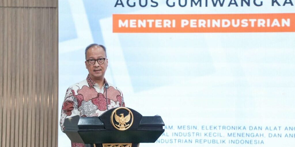 Menteri Perindustrian Agus Gumiwang Kartasasmita saat menyampaikan sambutan (Foto: Dokumentasi Kementerian Perindustrian)