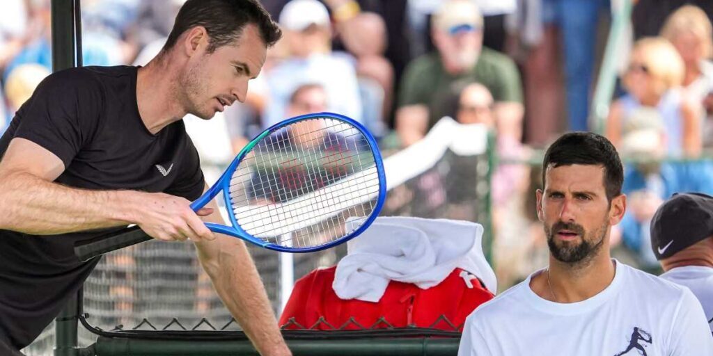 Andy Murray dengan Novak Djokovic.