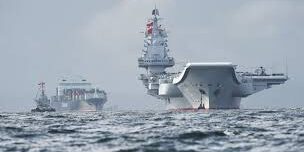 Armada Angkatan Laut China disekitar Taiwan