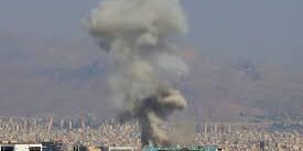 Asap mengepul di cakrawala setelah ledakan di Teheran