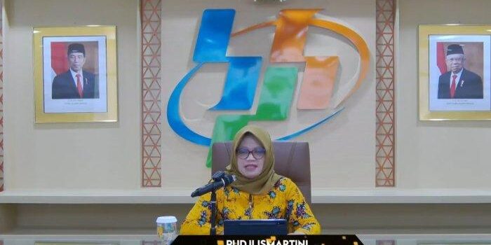 Deputi Bidang Statistik Distribusi dan Jasa BPS Pudji Ismartini 


