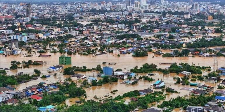 Banjir di Songkhla - Thailand