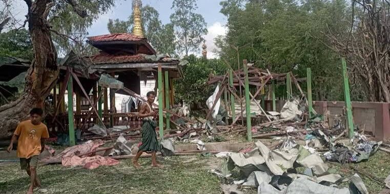 Biara yang diserang Militer Myanmar