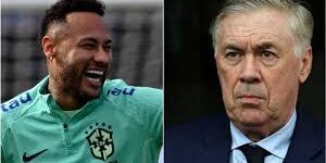 Bintang Brasil, Neymar dengan Carlo Ancelotti