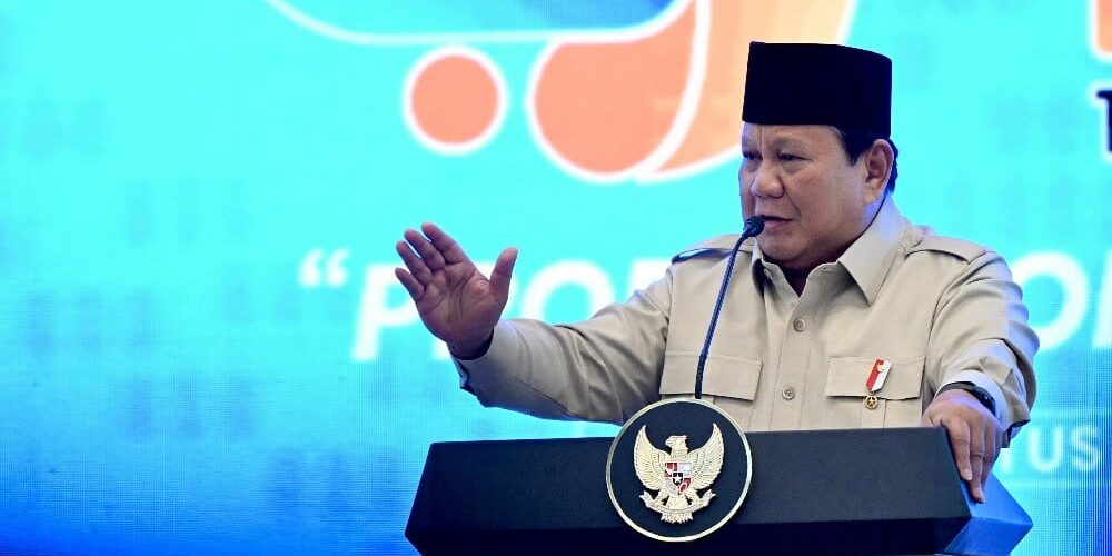 Presiden Prabowo Subianto meresmikan pembukaan APKASI Otonomi Expo 2025 di Tangerang, Banten pada Kamis (28/8/2025)

