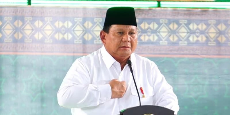 Presiden Republik Indonesia Prabowo Subianto

