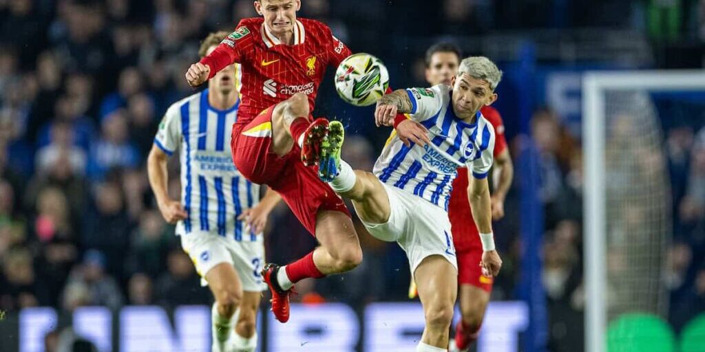 Brighton kalahkan Liverpool 3-2