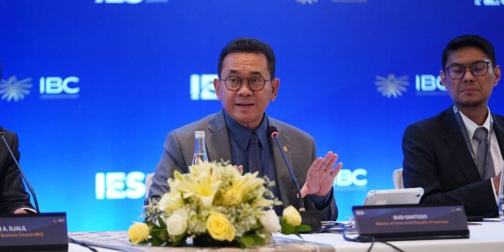 Menteri Perdagangan Budi Santoso dalam dialog kebijakan (policy dialogue) Indonesia Economic Summit 2026 di Hotel Shangri-La, Jakarta, Selasa, 3 Februari 2026. (Foto: Dokumentasi Kementerian Perdagangan)