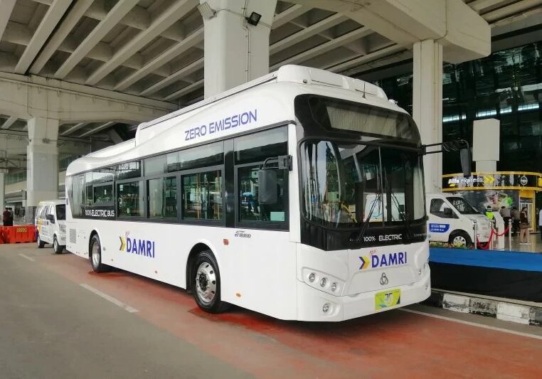 EGINDO | HUT Ke 75, Damri Uji Coba Operasional Bus Listrik