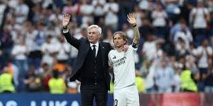 Carlo Ancelotti dan Luka Modric